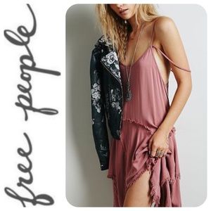 Free People Intimately Tattered Up Slip Dress, XS